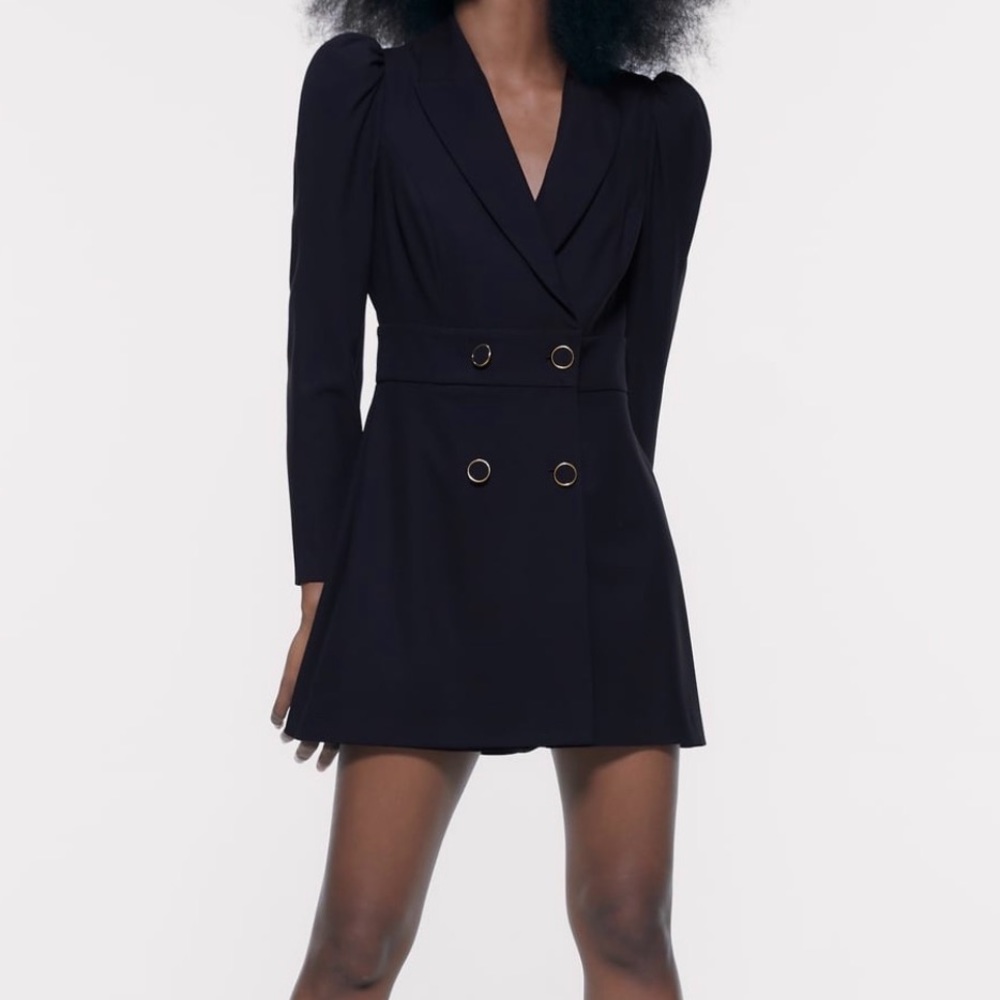 Buttoned Blazer Romper